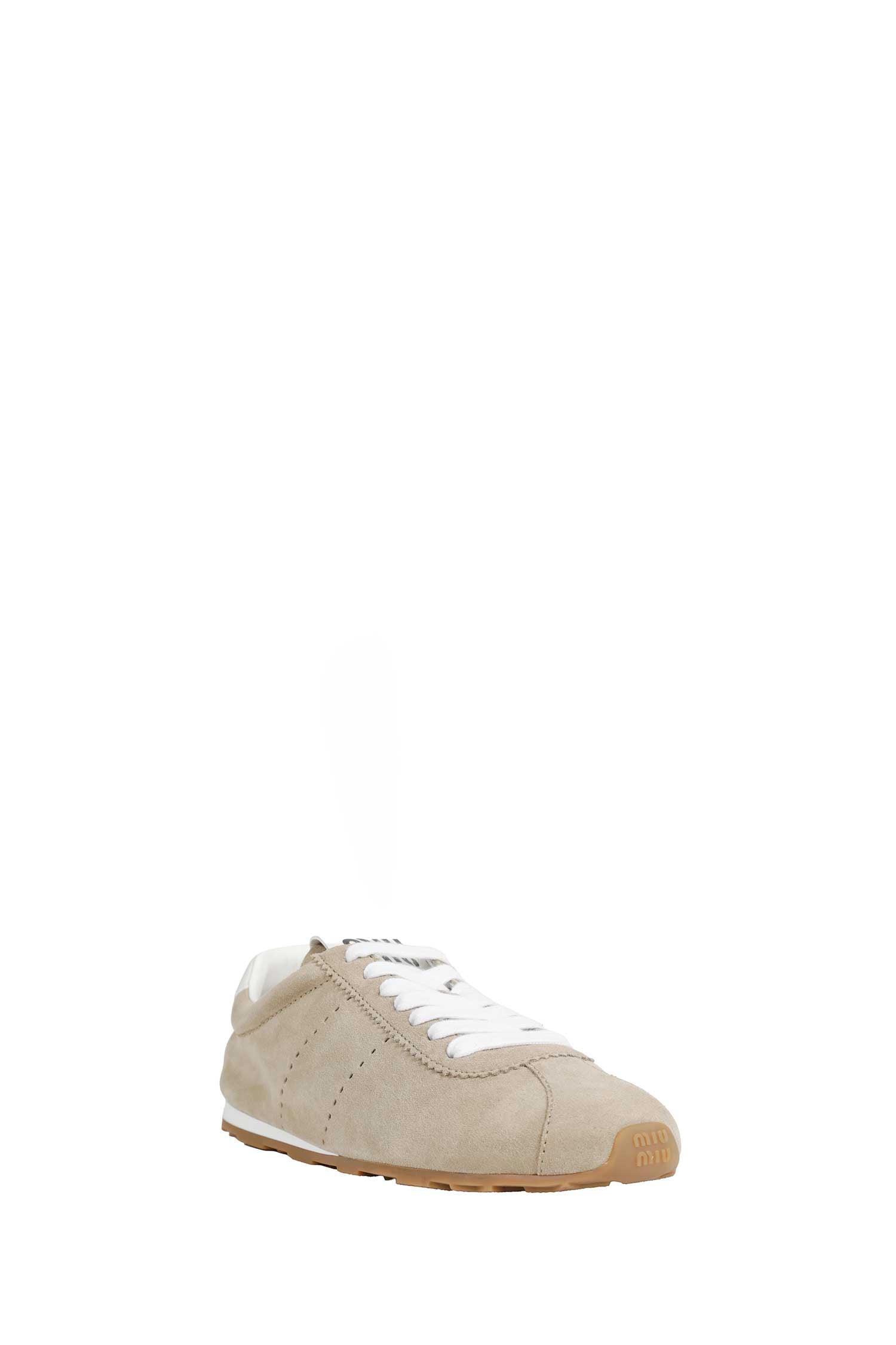 Miu Miu Plume Suede Sneakers, view 2