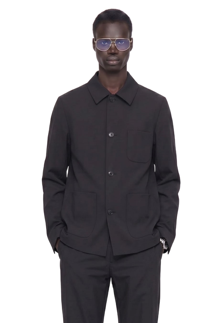 LARDINI Linen Overshirt
