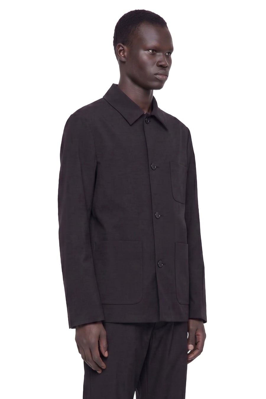 LARDINI Linen Overshirt, view 3