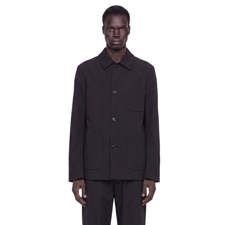 LARDINI Linen Overshirt, view 6