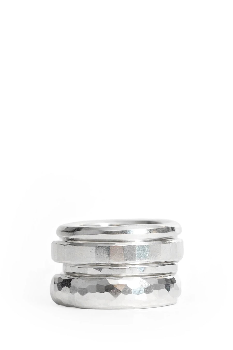 WERKSTATT MUNCHEN 4 Combination Hammered Ring
