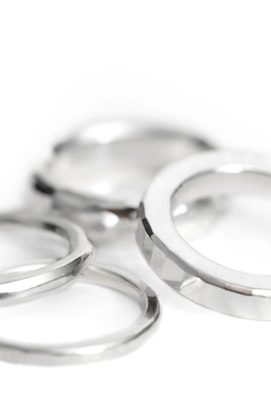 WERKSTATT MUNCHEN 4 Combination Hammered Ring, view 6