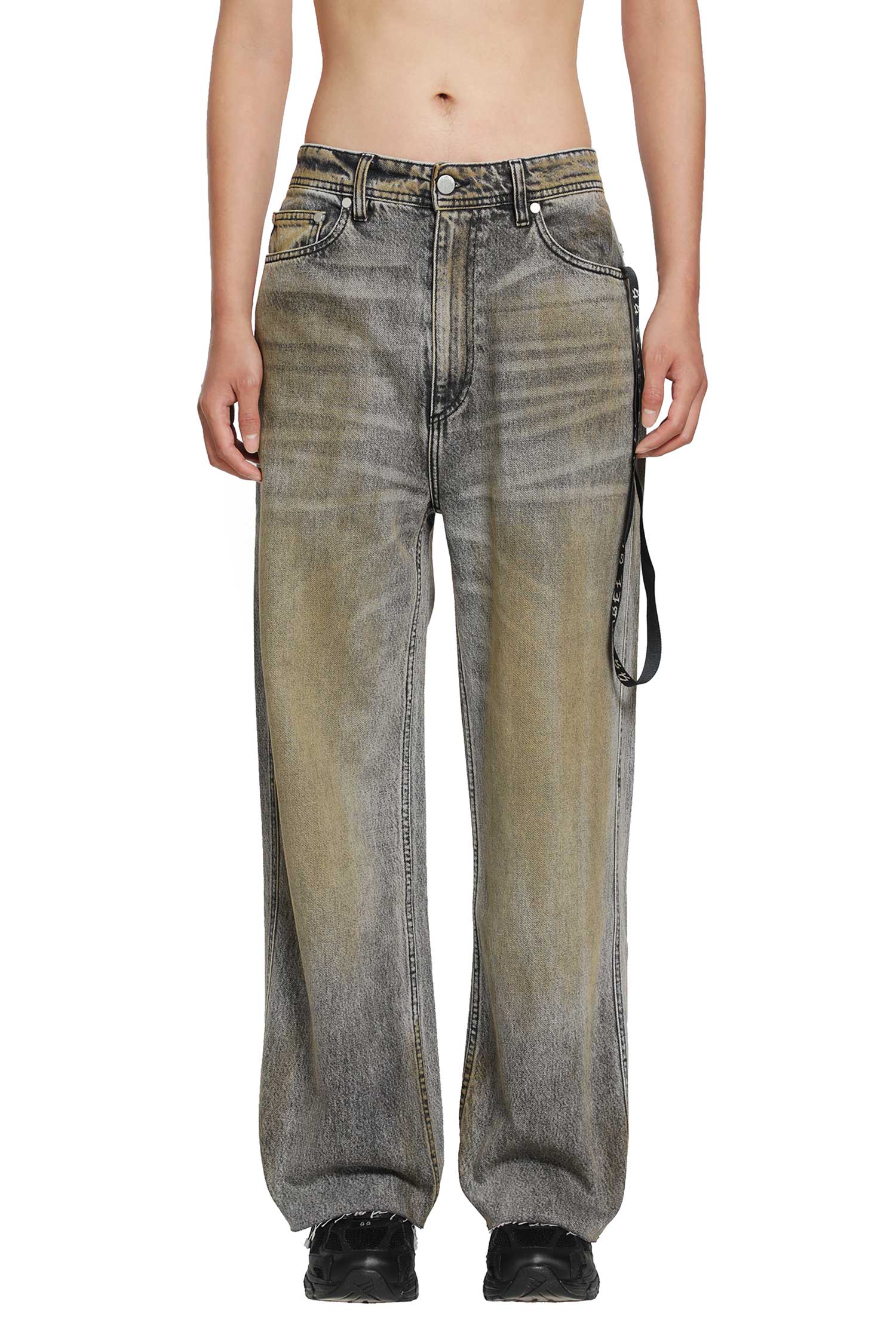 44 LABEL GROUP ''Drag me to Hell'' Soil Denim Pants, view 2