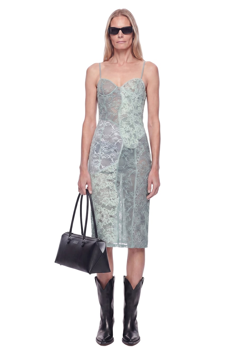 ACNE STUDIOS Lace Midi Slip Dress
