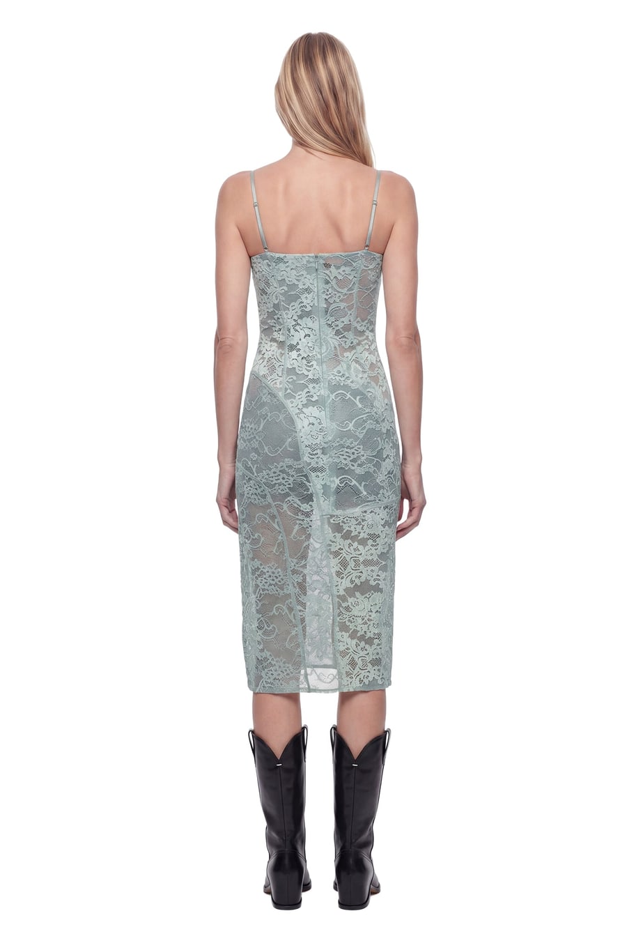 ACNE STUDIOS Lace Midi Slip Dress, view 4