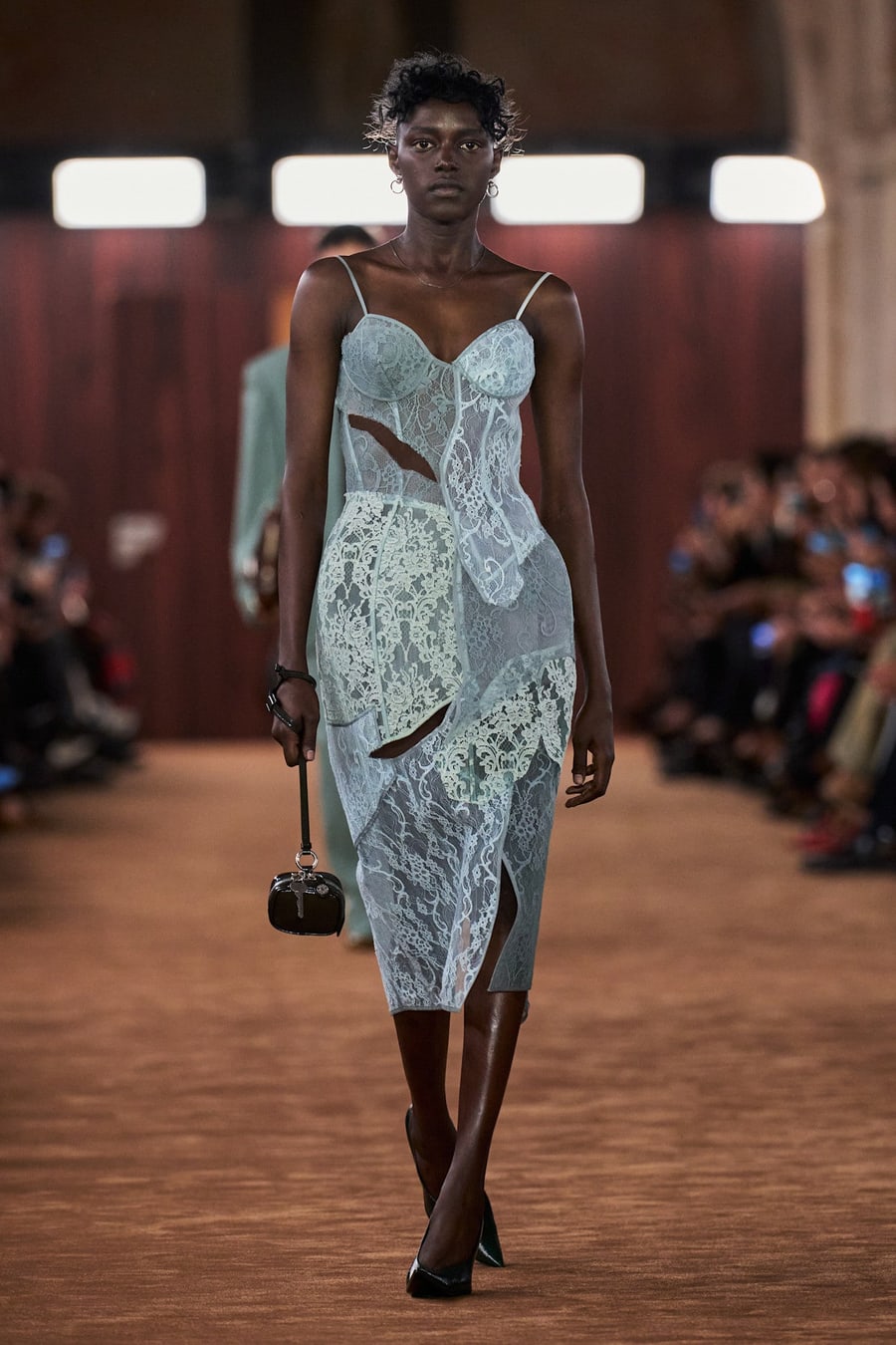 ACNE STUDIOS Lace Midi Slip Dress, view 5