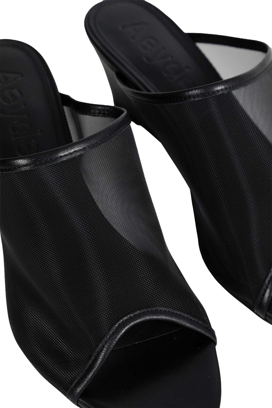 AEYDE Suzanne Mesh and Nappa Mules, view 7