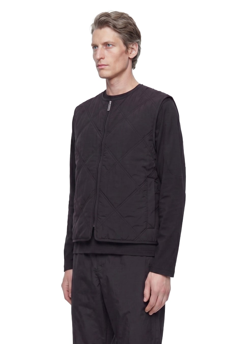 LAMINAR Quilted Lightweight Nylon Vest, view 2
