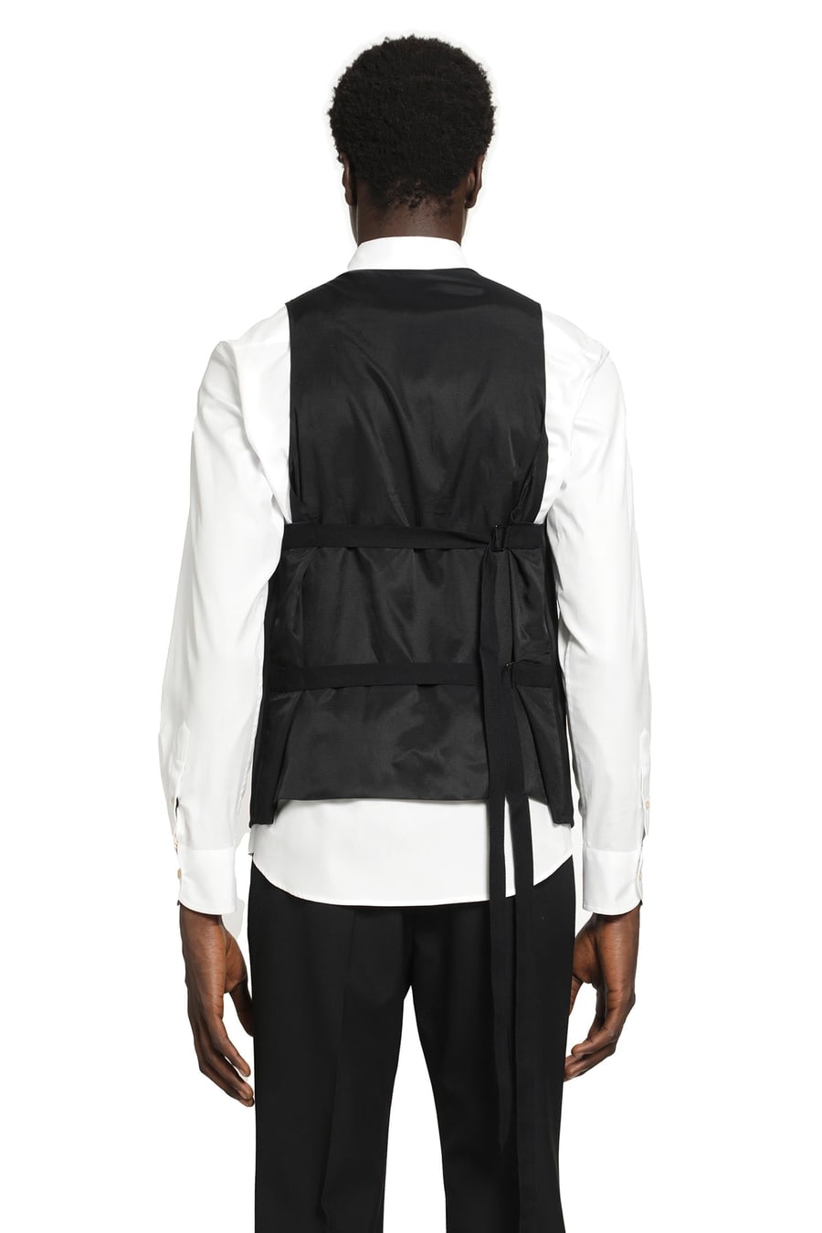 Ann Demeulemeester Juikko Striped Satin Waistcoat, view 4