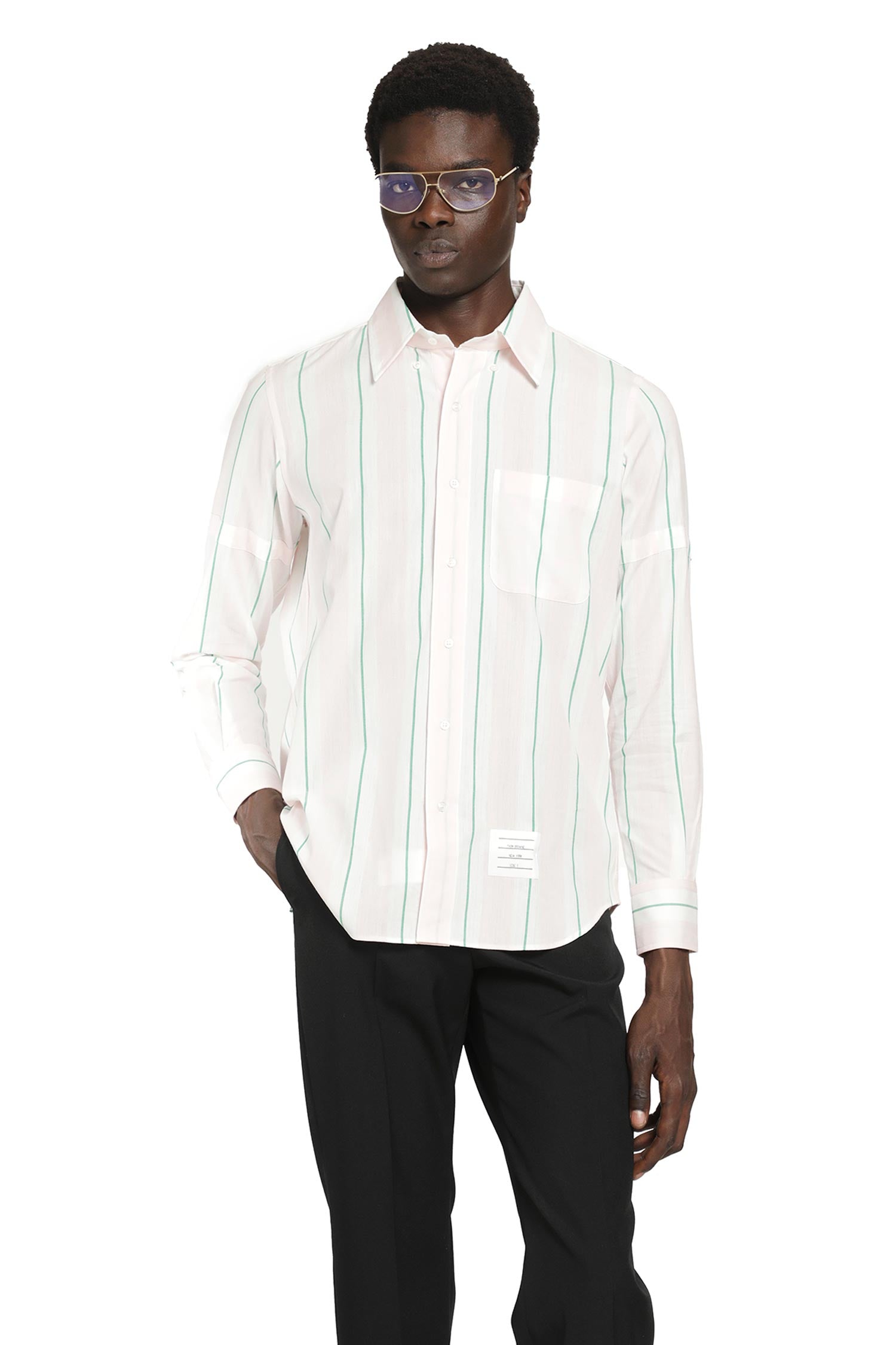 Thom Browne Stroped Cotton Shirt