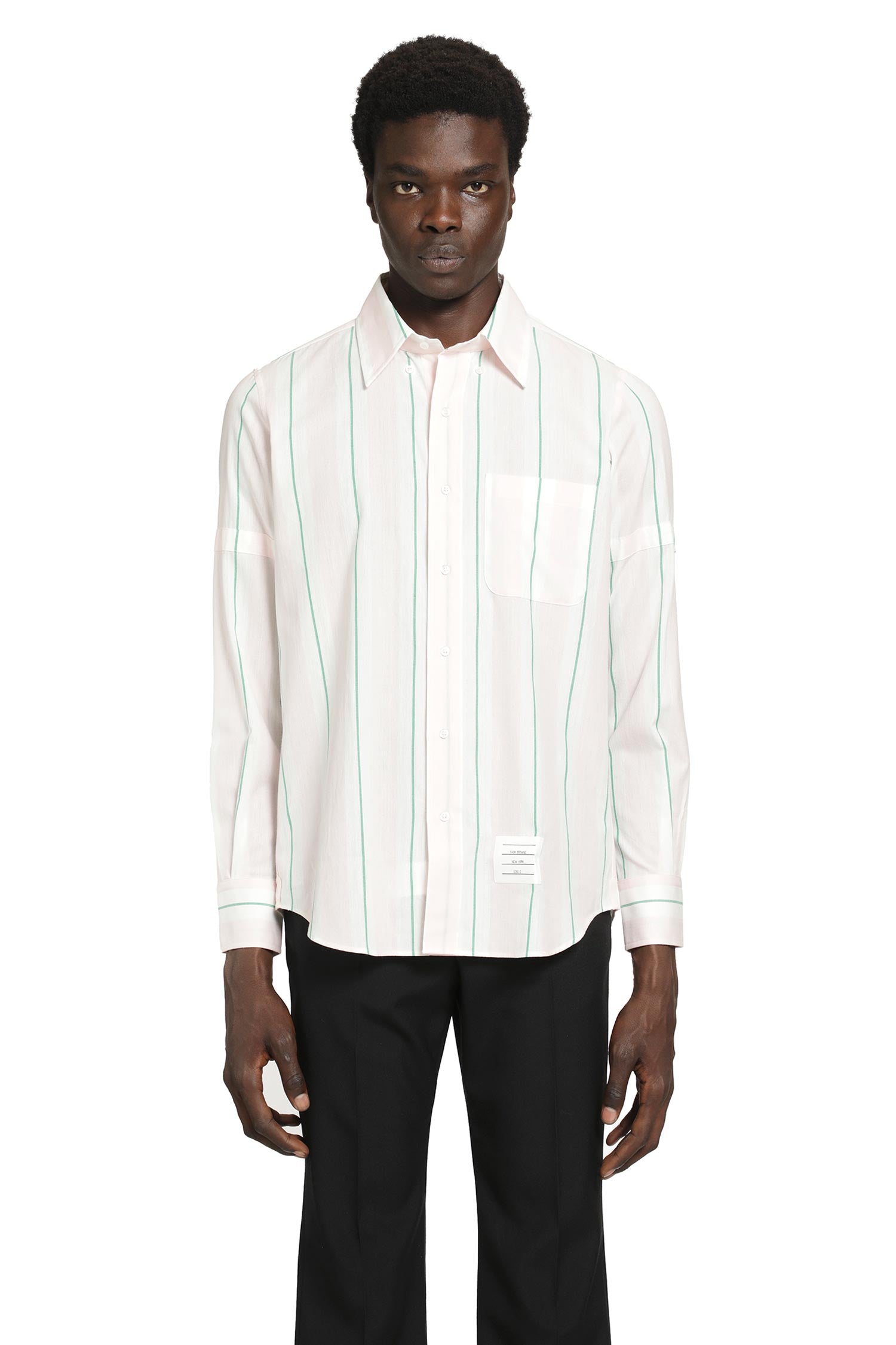 Thom Browne Stroped Cotton Shirt, view 2