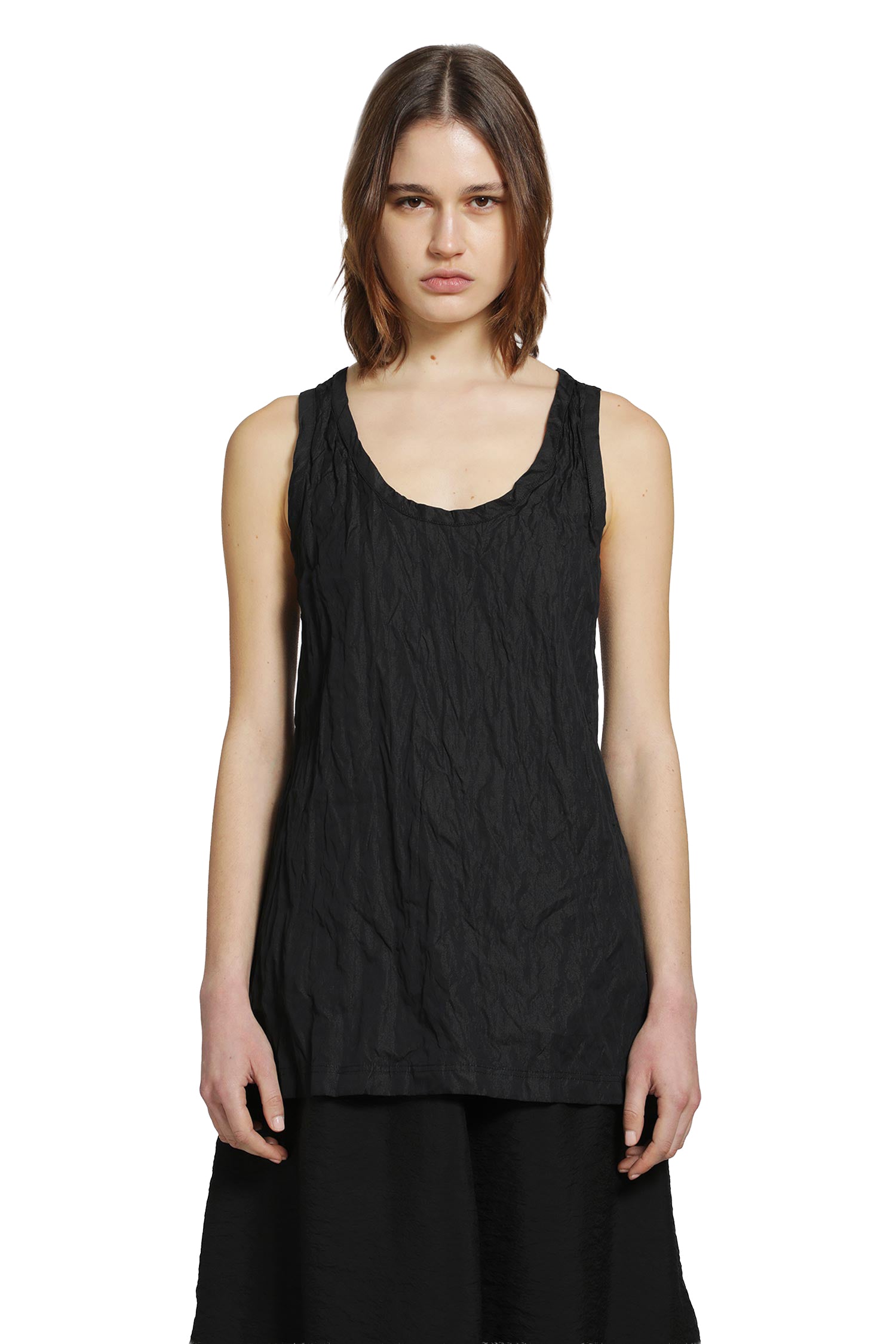 Toteme Crinkled Cotton Tank Top, view 2