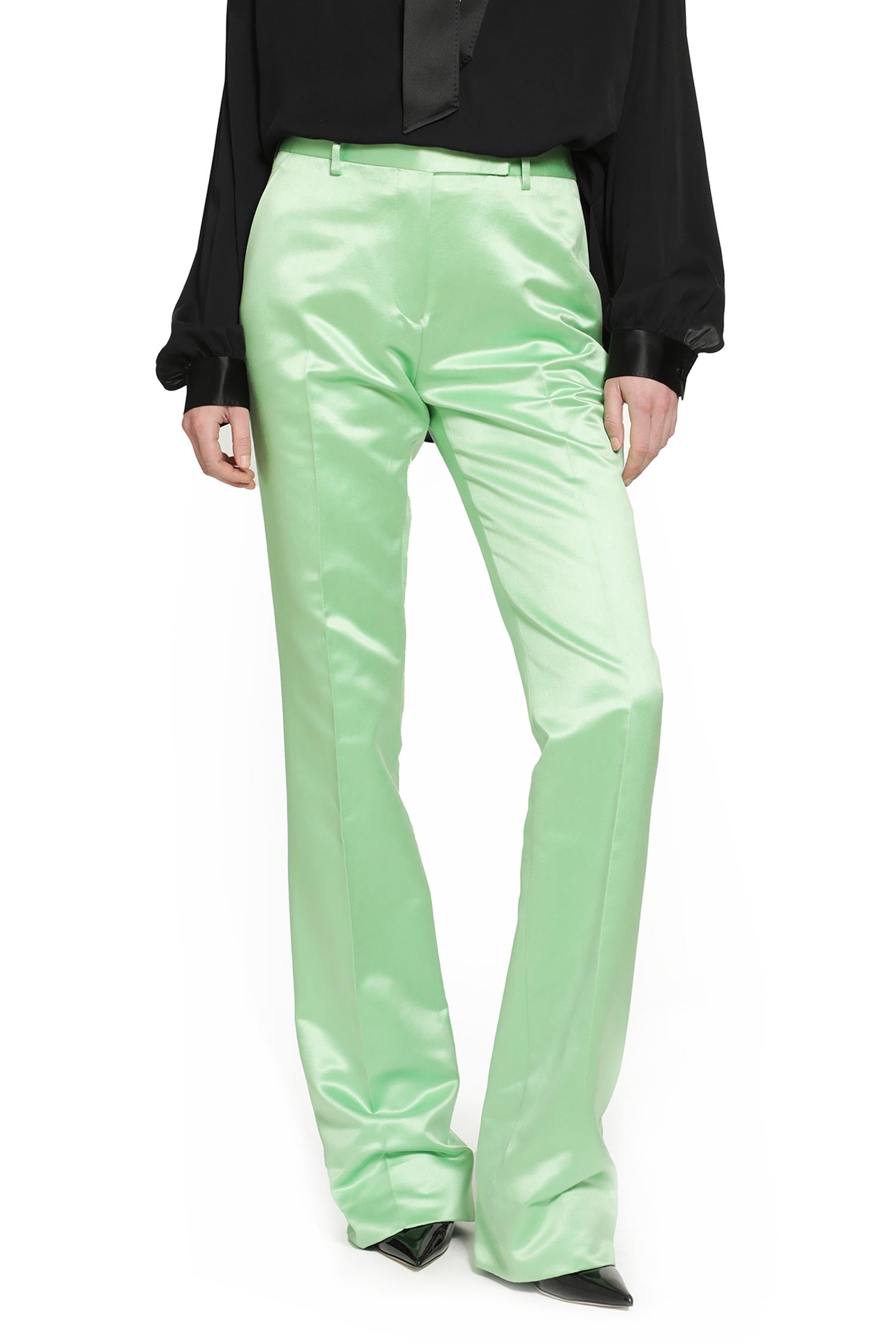 Tom Ford Silk Duchesse Tailored Trousers