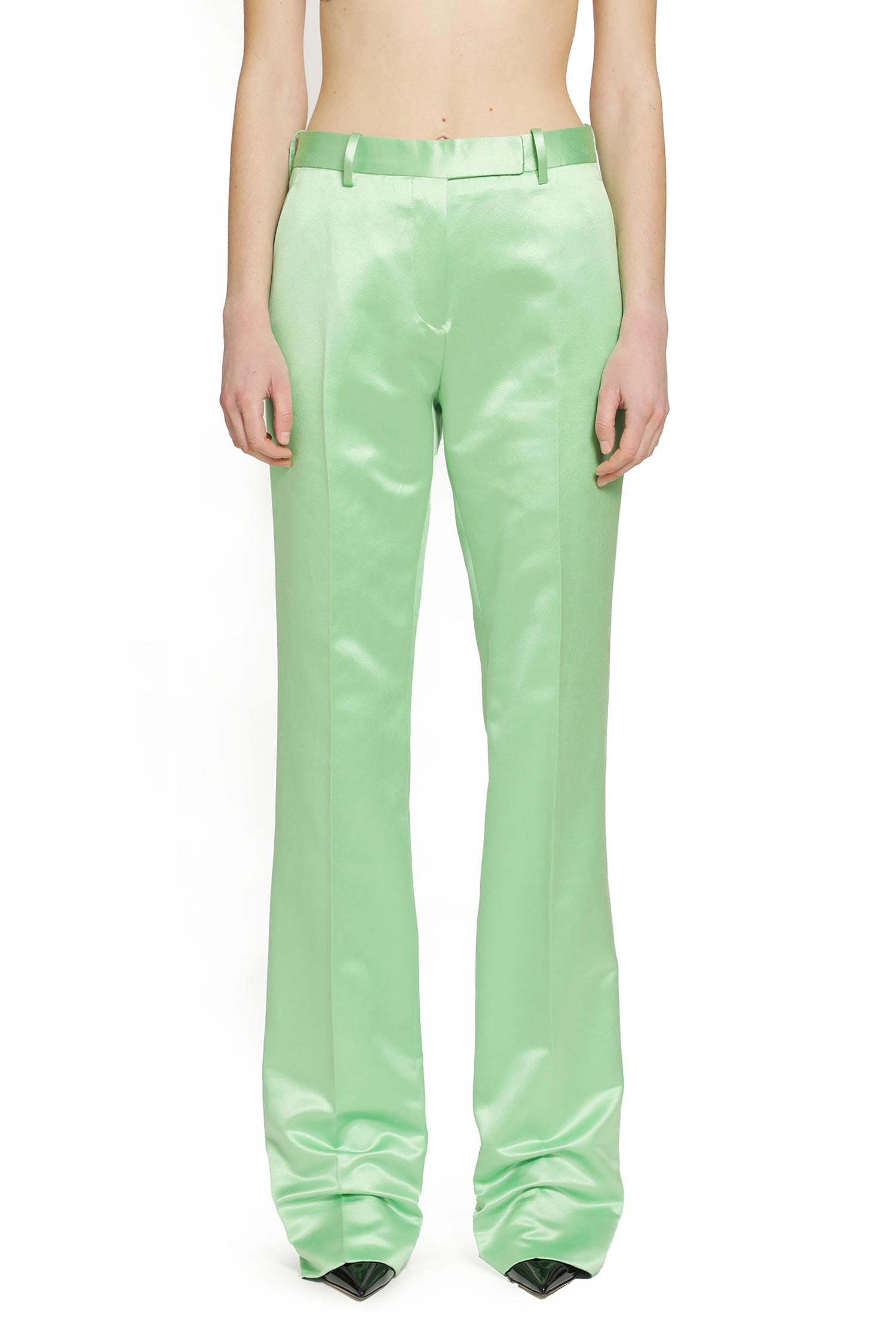 Tom Ford Silk Duchesse Tailored Trousers, view 2