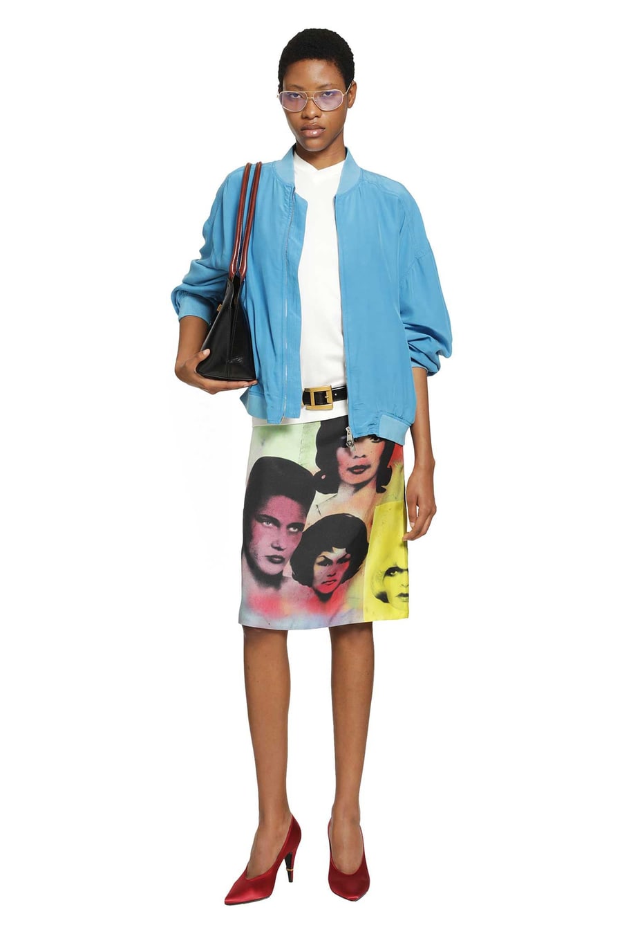 Versace Overdyed Silk Poplin Bomber, view 7