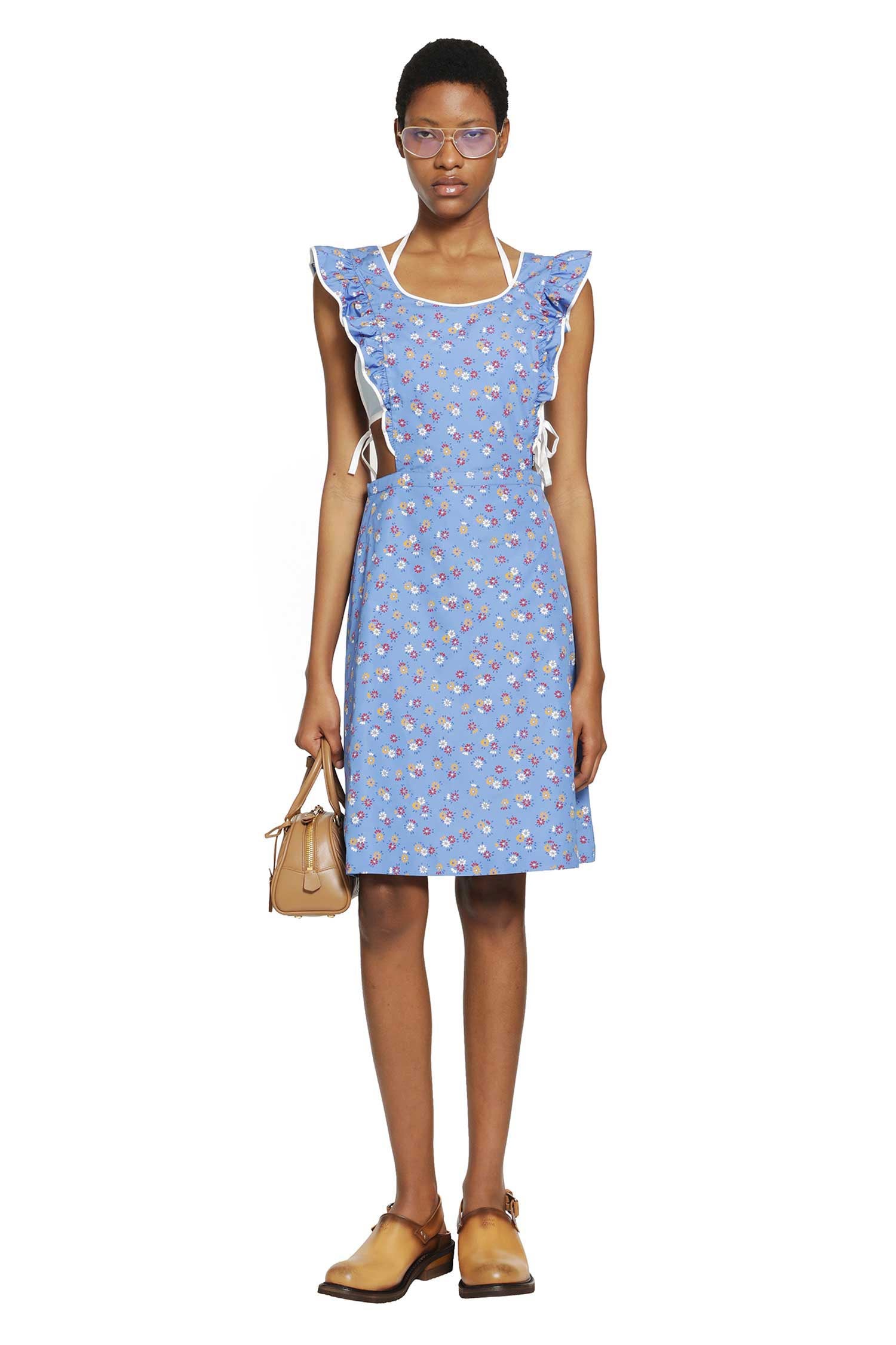 Miu Miu Poplin Pinafore Dress