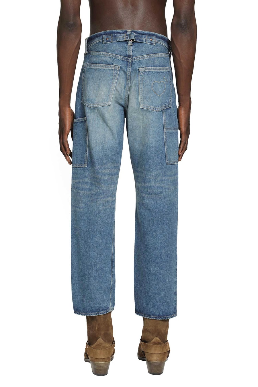 HUMAN MADE Straight Denim Pants Future, view 4