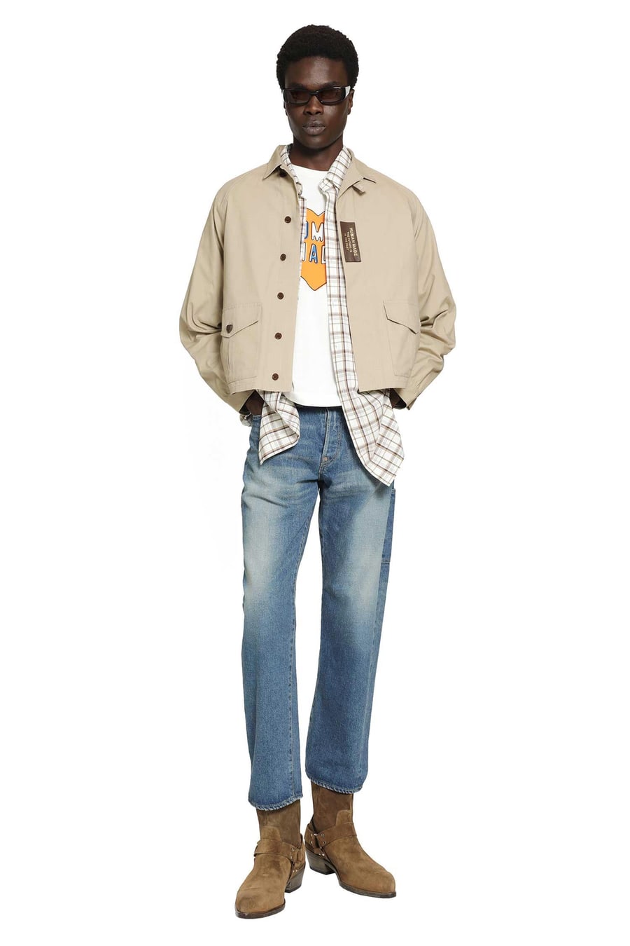 HUMAN MADE Straight Denim Pants Future, view 5