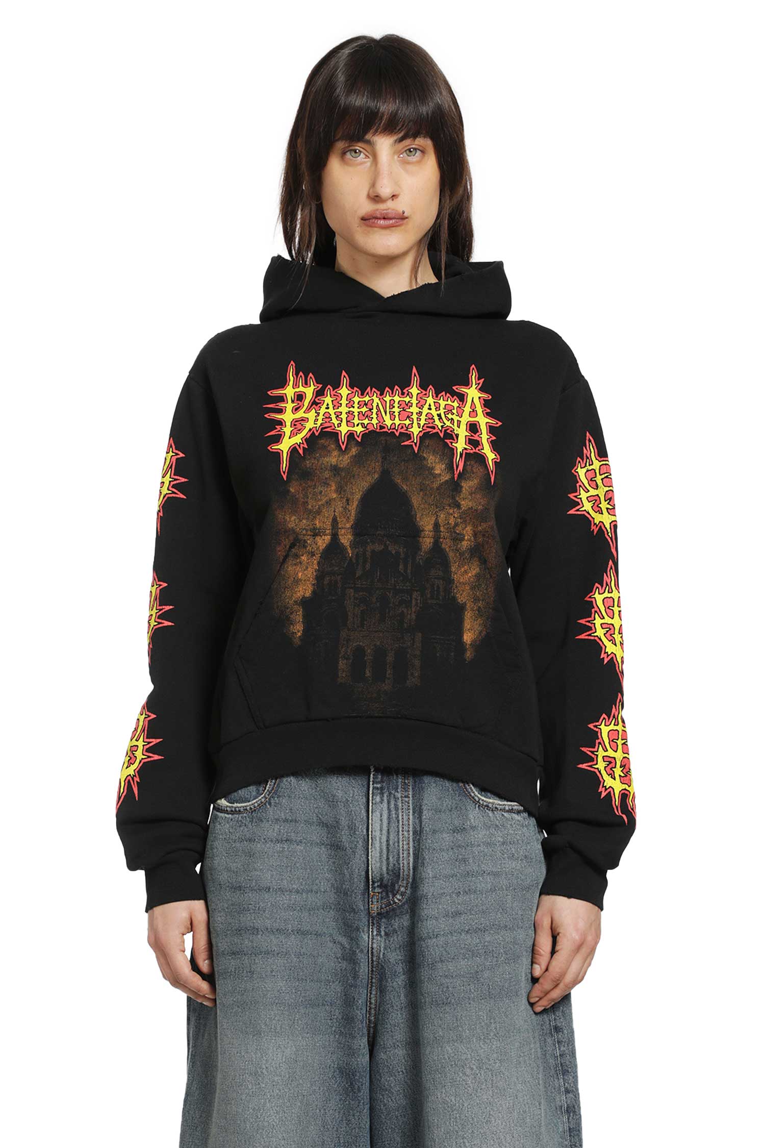 Balenciaga Sacré Coeur Medium Fit Hoodie, view 2