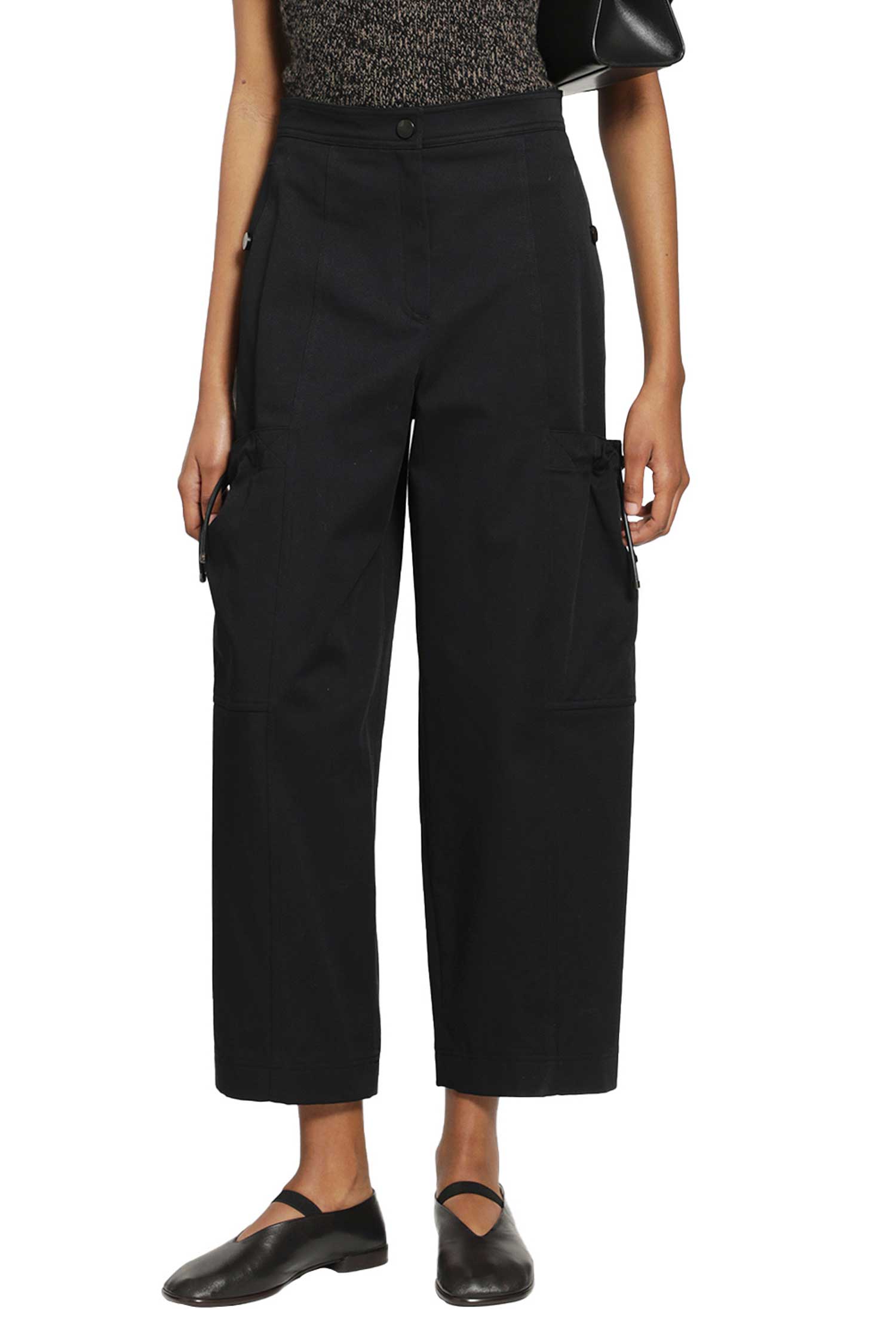 Max Mara Stretch Cotton Cargo Trousers