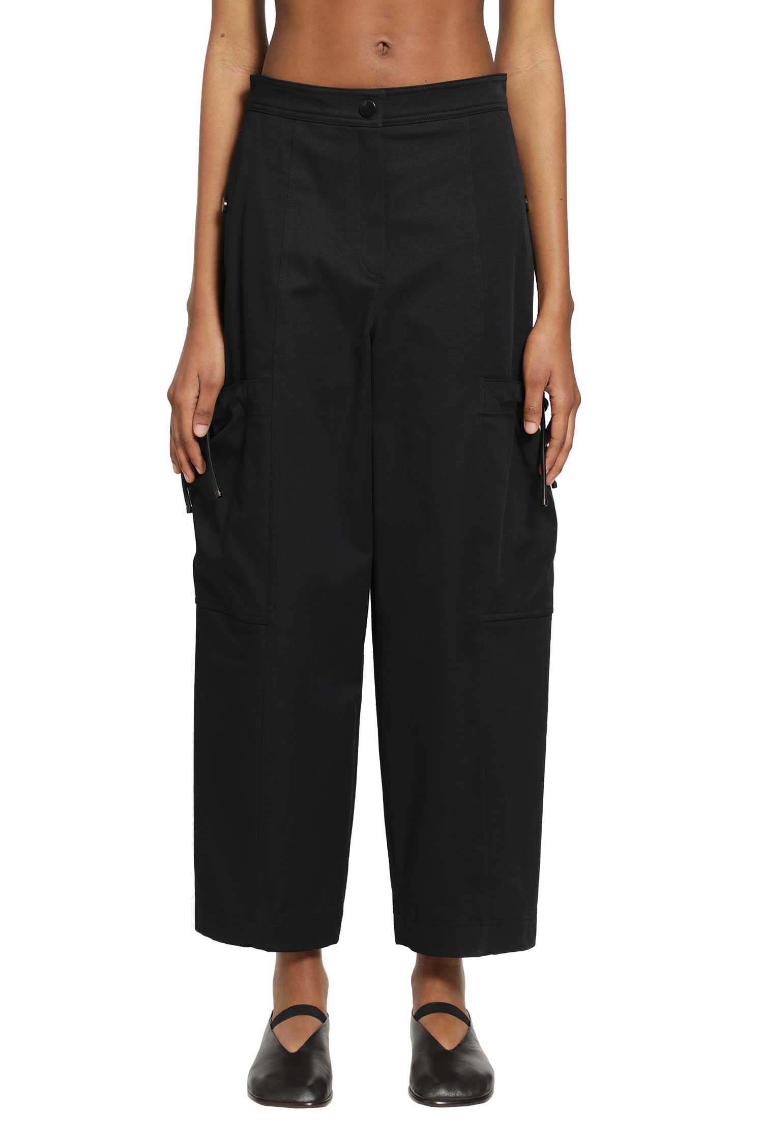 Max Mara Stretch Cotton Cargo Trousers, view 2