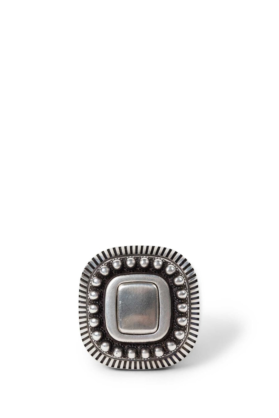 Ann Demeulemeester Char Wide Ring with Spheres