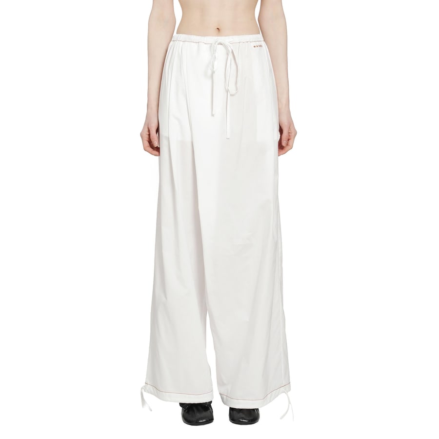 Marni Cotton Poplin Drawstring Trousers, view 7