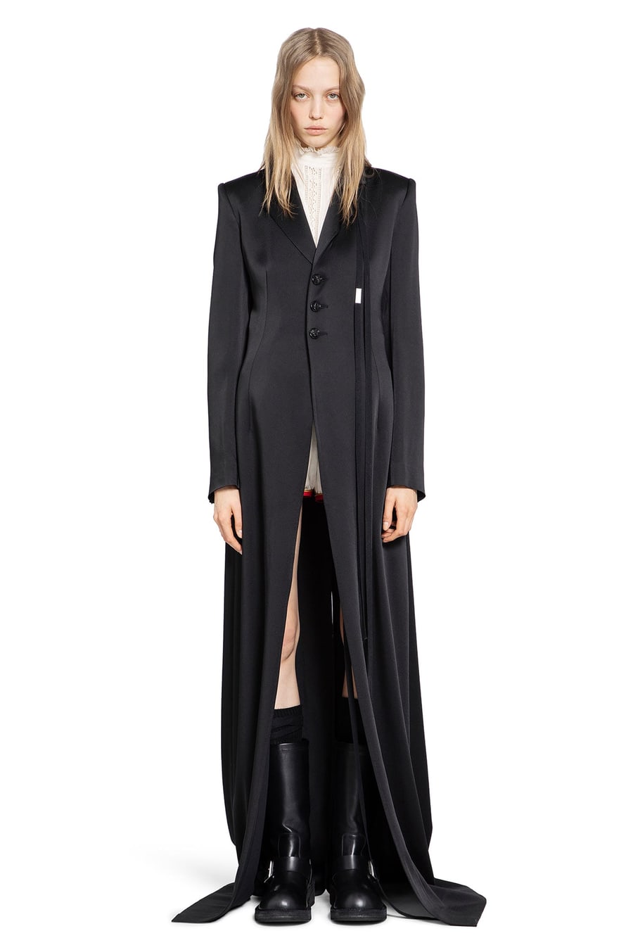 Ann Demeulemeester Abke X-Long Open Front Coat, view 2