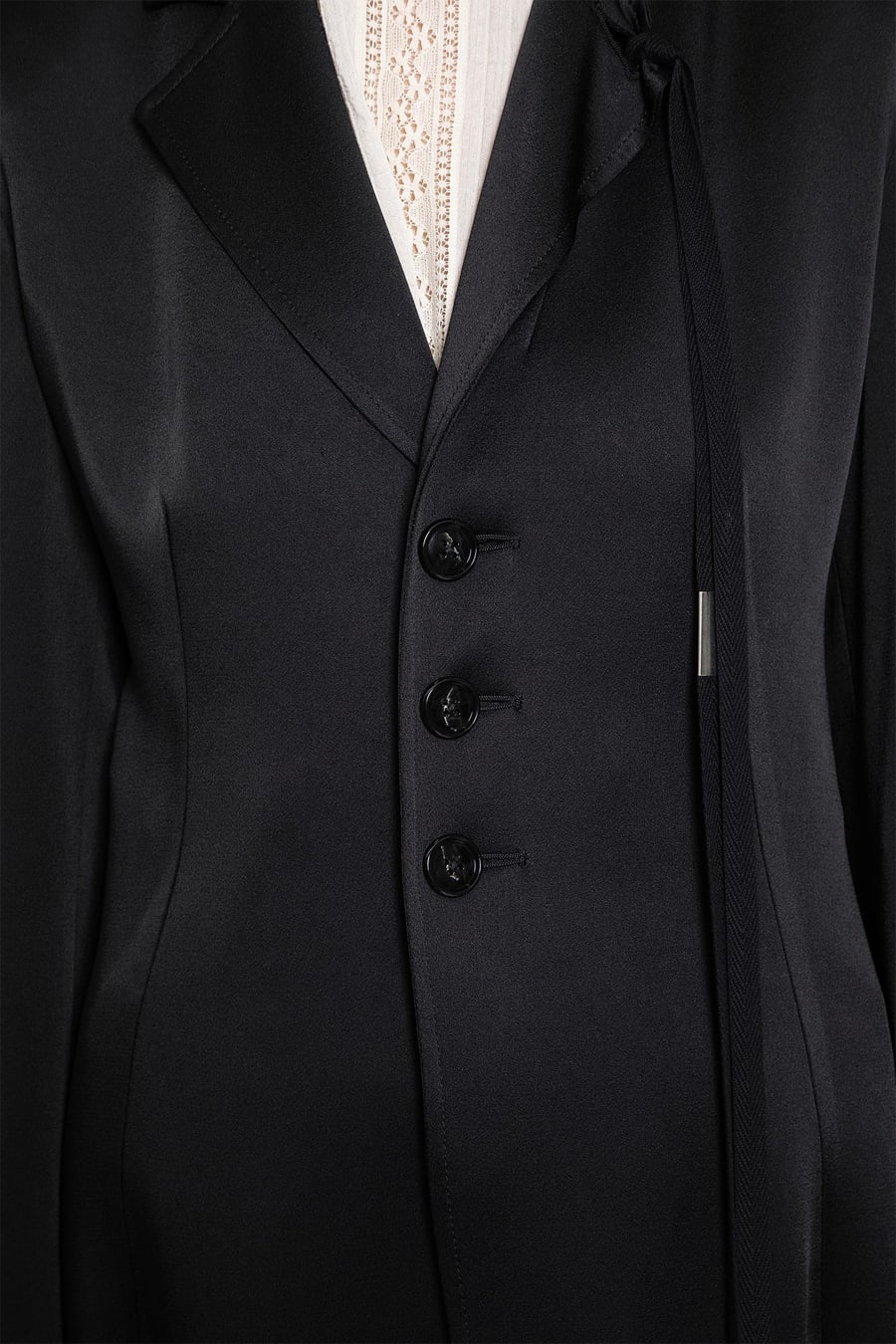 Ann Demeulemeester Abke X-Long Open Front Coat, view 6