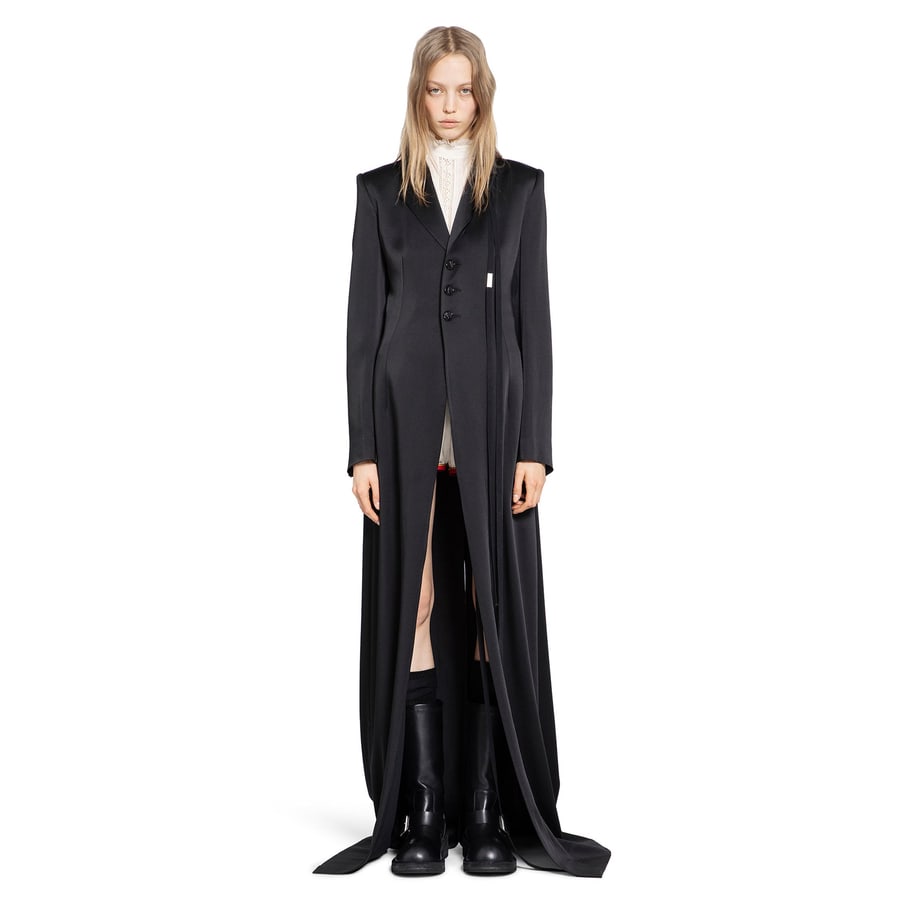 Ann Demeulemeester Abke X-Long Open Front Coat, view 7