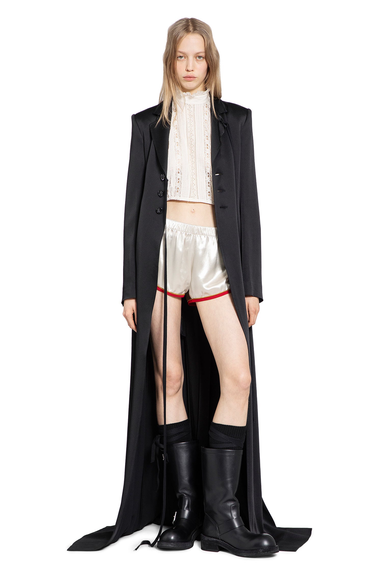 Ann Demeulemeester Abke X-Long Open Front Coat