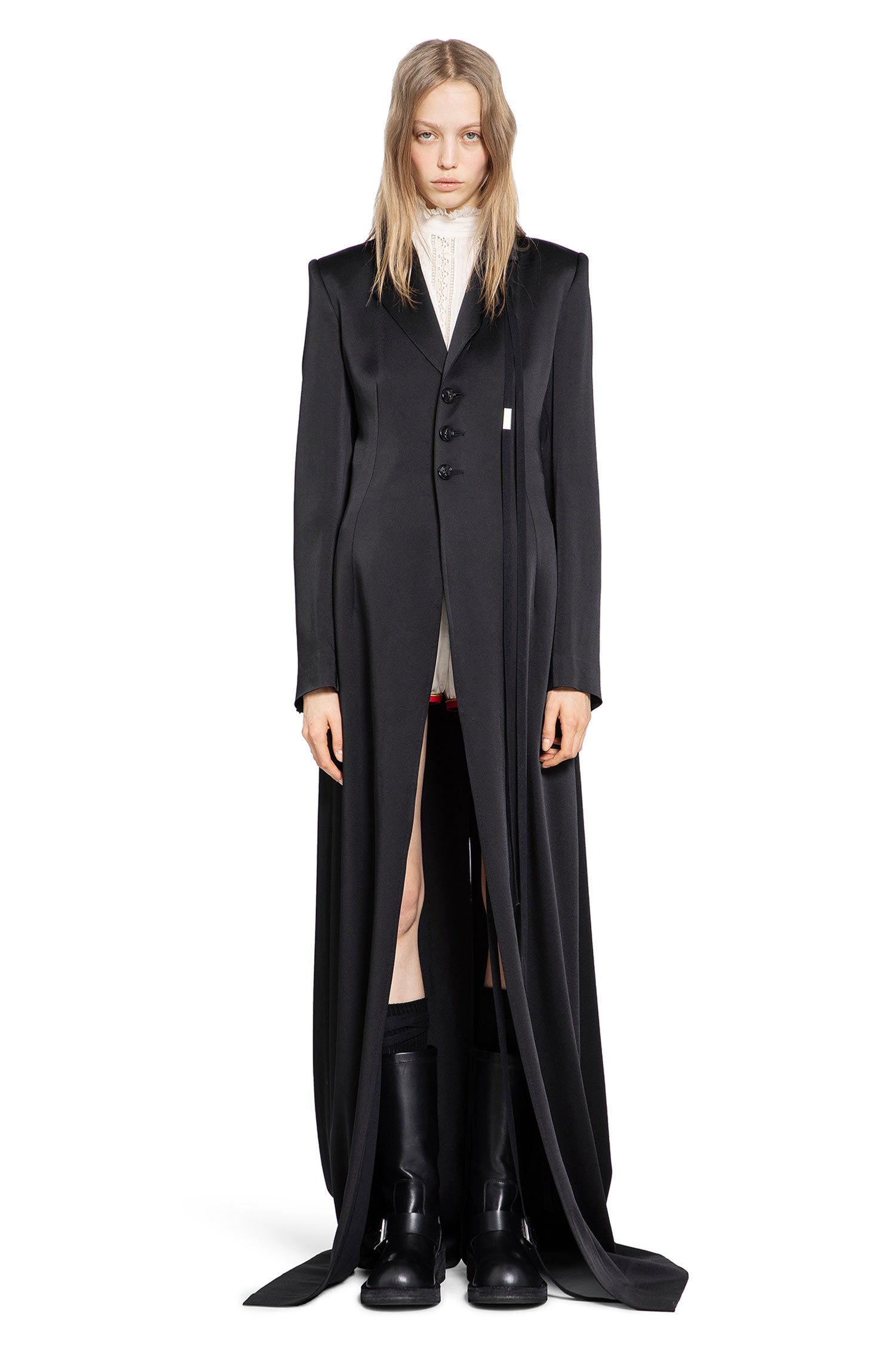 Ann Demeulemeester Abke X-Long Open Front Coat, view 2