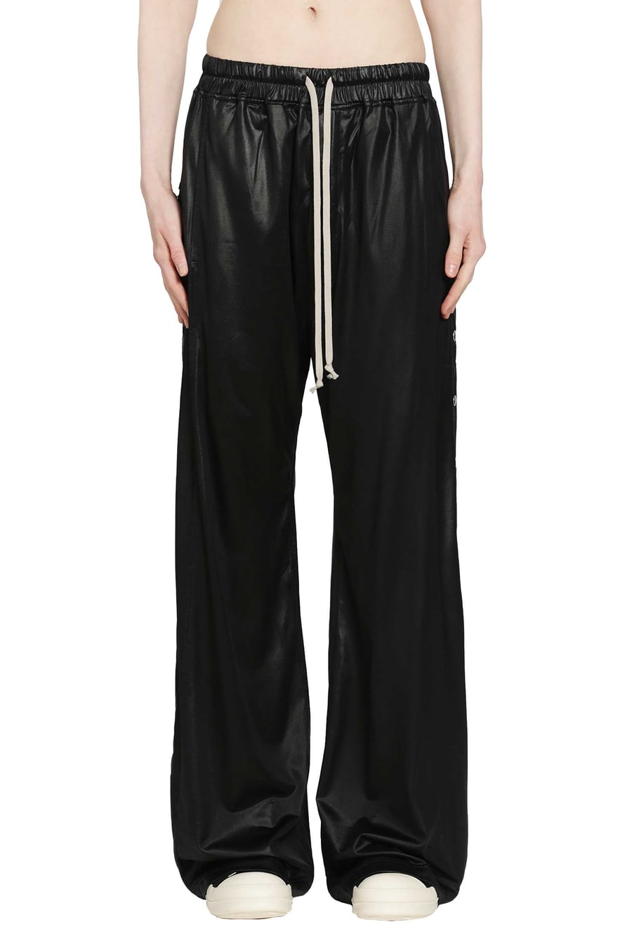 Rick Owens DRKSHDW Temple Wide Pusher Pants in Liquid Jersey, view 2
