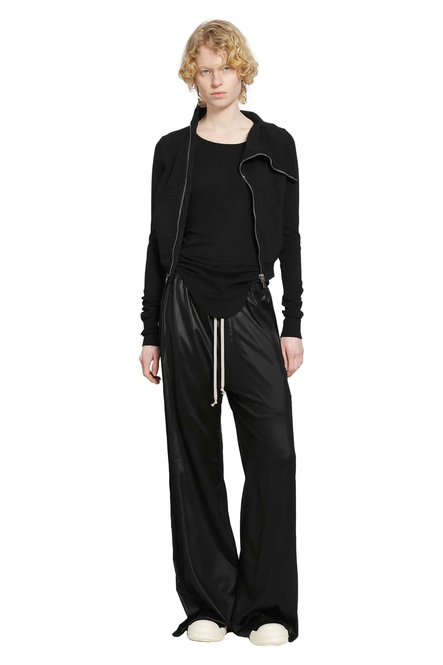 Rick Owens DRKSHDW Temple Wide Pusher Pants in Liquid Jersey, view 5