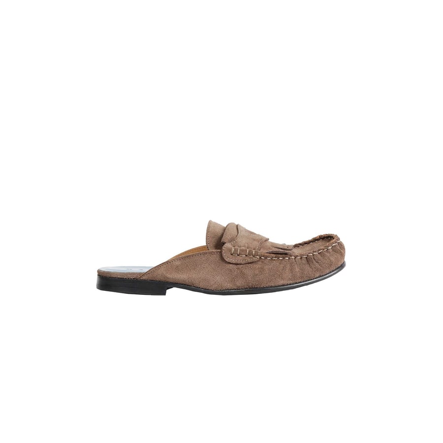 Marni Suede Mule Loafers, view 7
