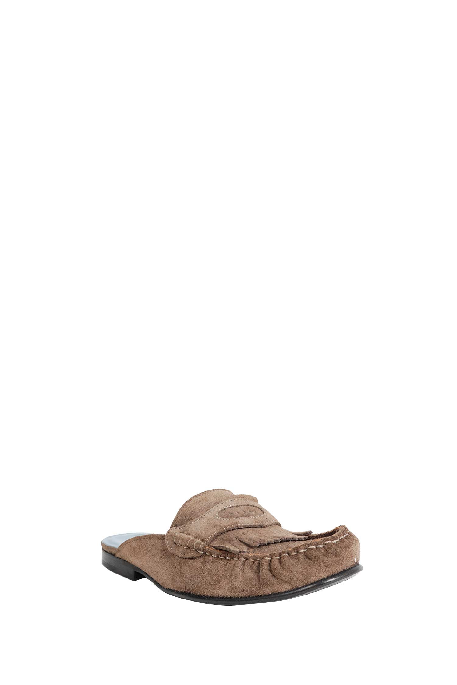Marni Suede Mule Loafers, view 2