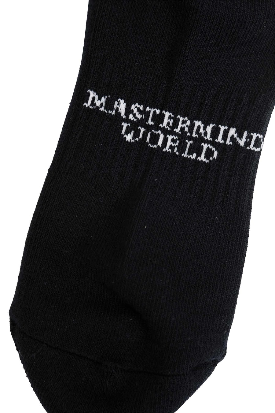 MASTERMIND WORLD MV Stitch Ribbed Knit Socks, view 3