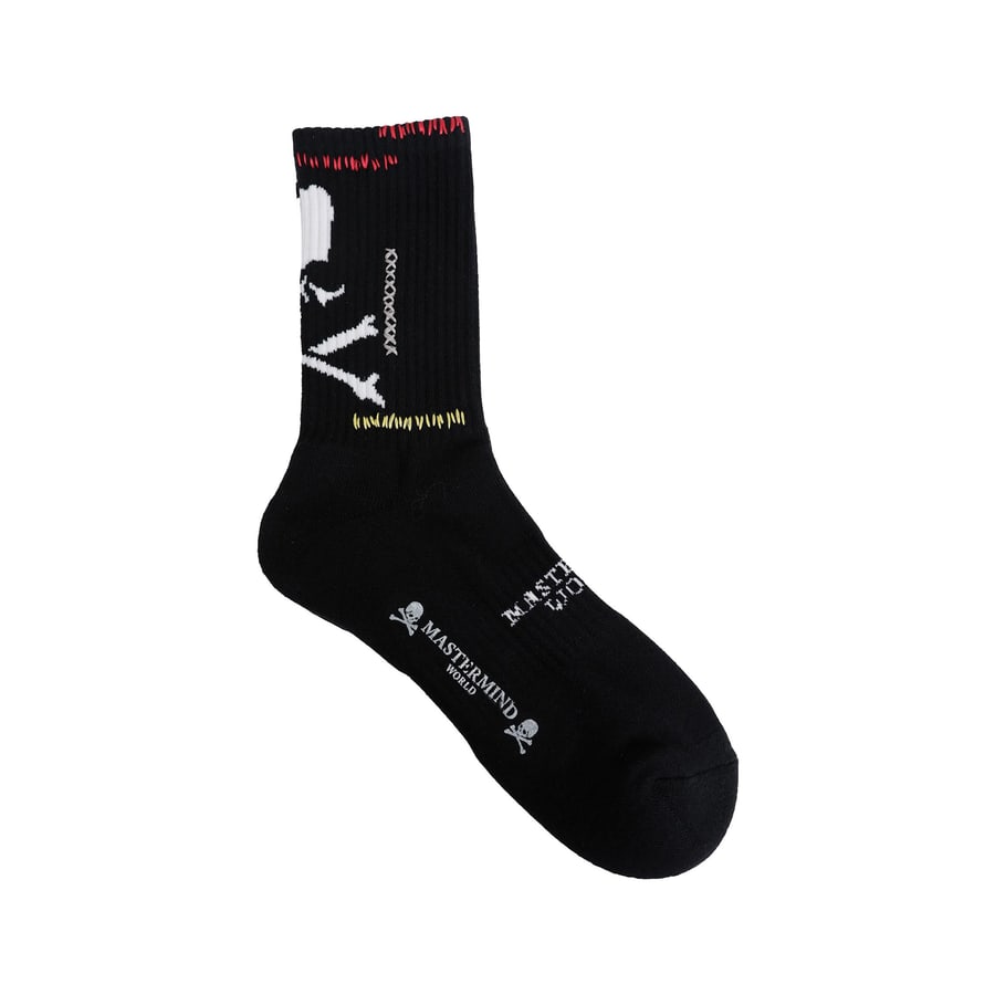 MASTERMIND WORLD MV Stitch Ribbed Knit Socks, view 4