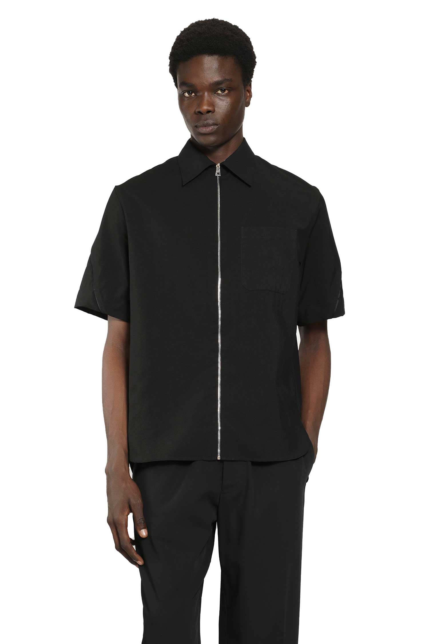 Givenchy Couture Seam Zip-Up Shirt