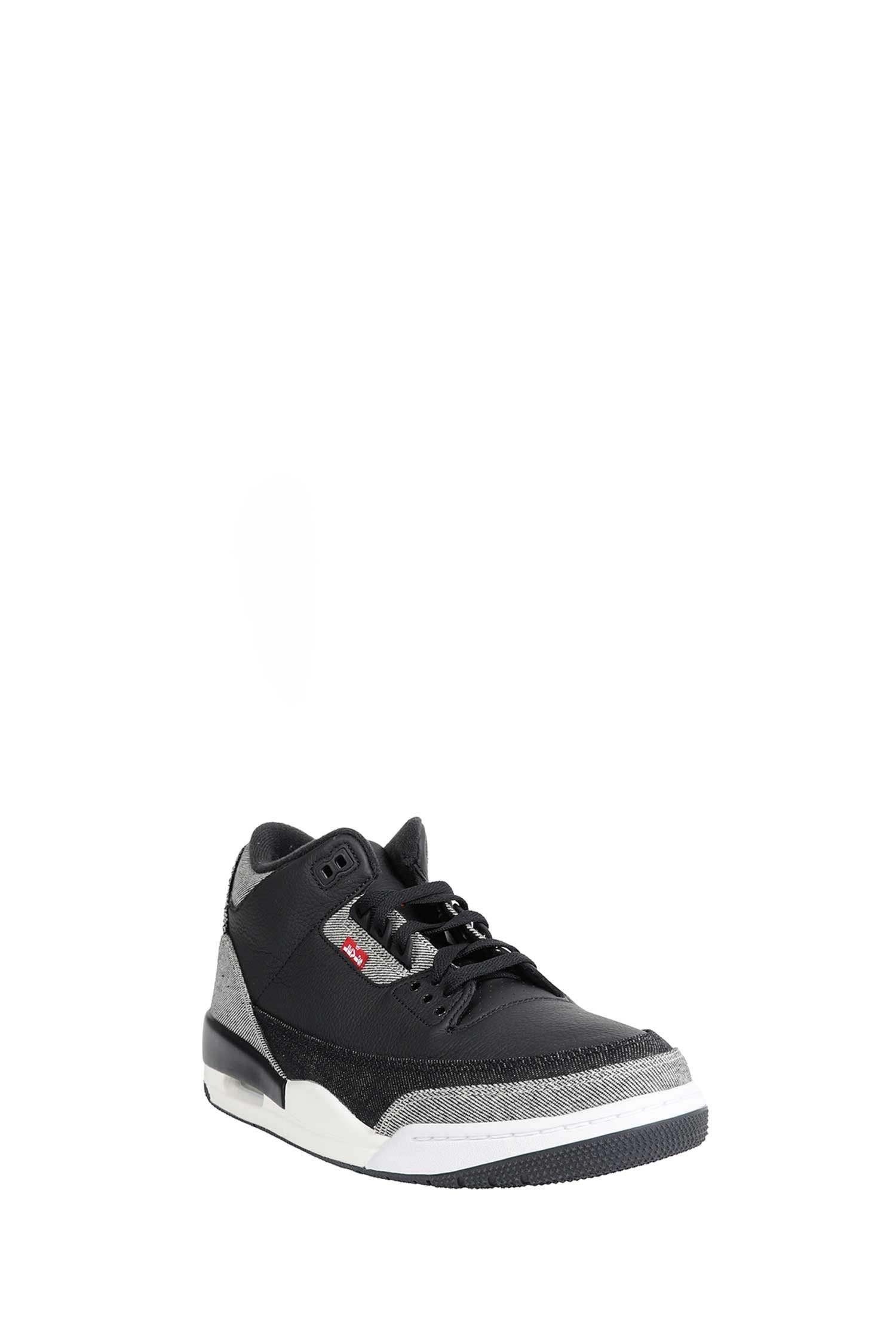 Nike Air Jordan 3 x Levi's Black and WhiteSneakers, view 2