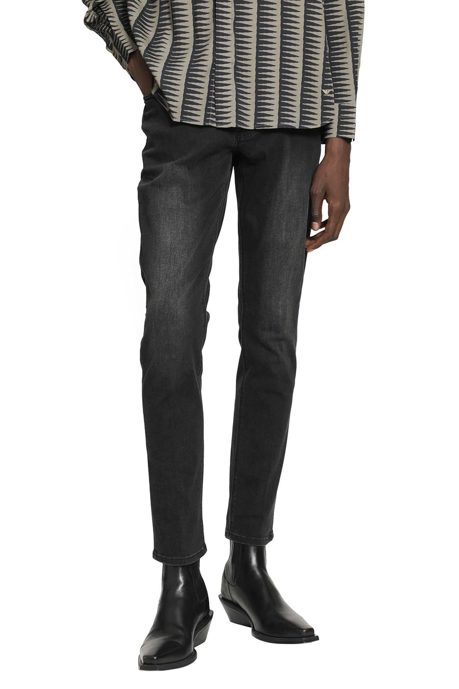 Emporio Armani 5 Pocket Straight-Leg Jeans