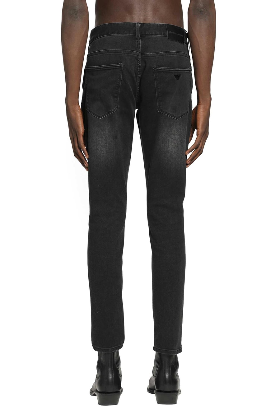 Emporio Armani 5 Pocket Straight-Leg Jeans, view 4