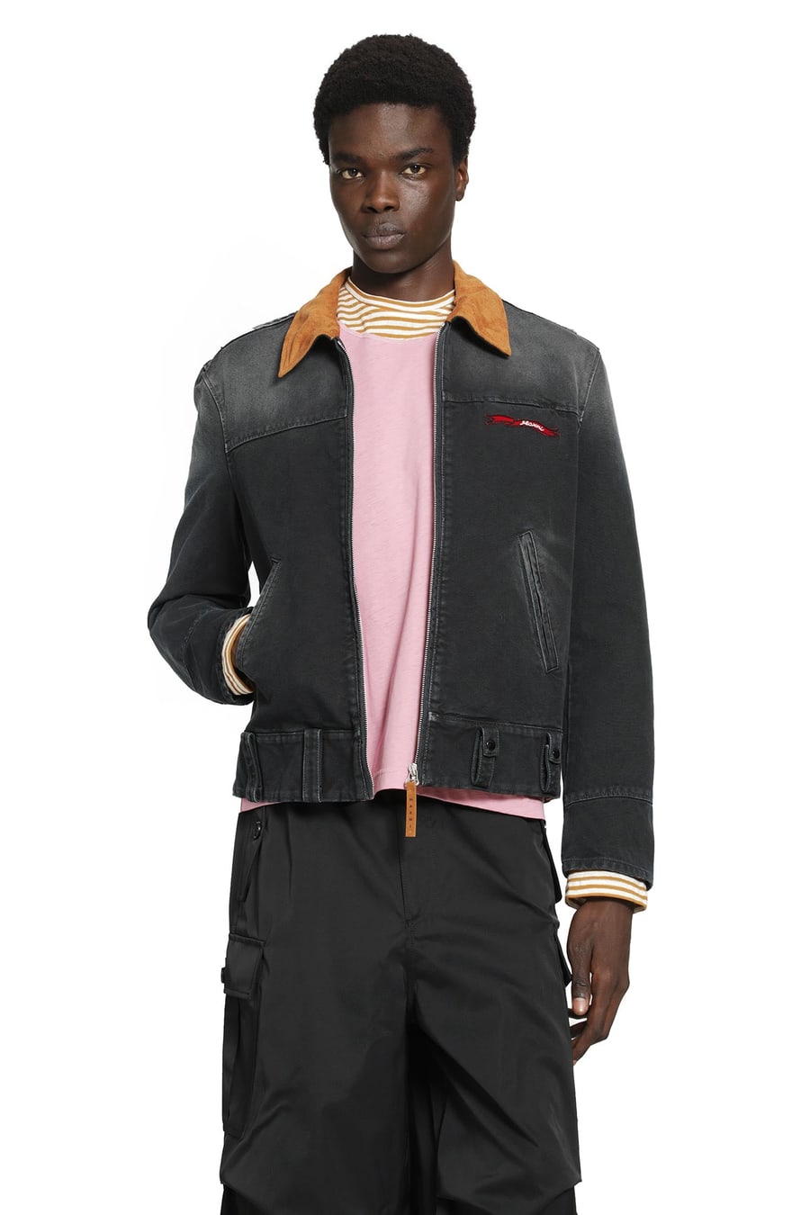 Marni Canvas Jacket With Contrast Collar