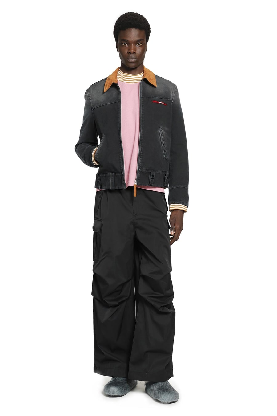 Marni Canvas Jacket With Contrast Collar, view 6
