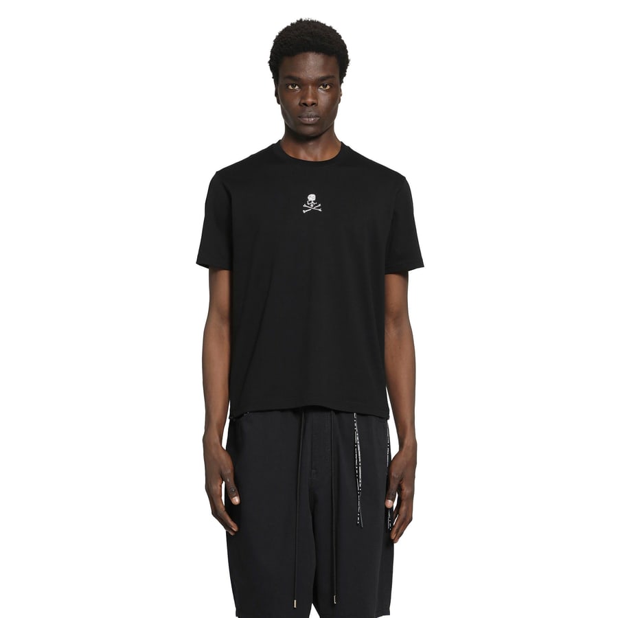 MASTERMIND WORLD Rhinestone Cotton T-Shirt, view 6