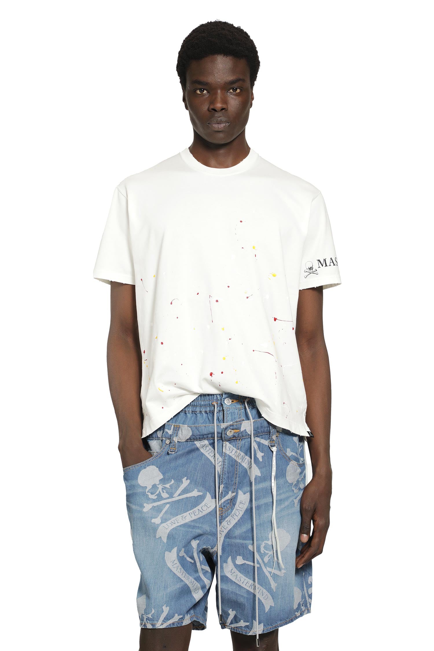 MASTERMIND WORLD Distressed SS Tee