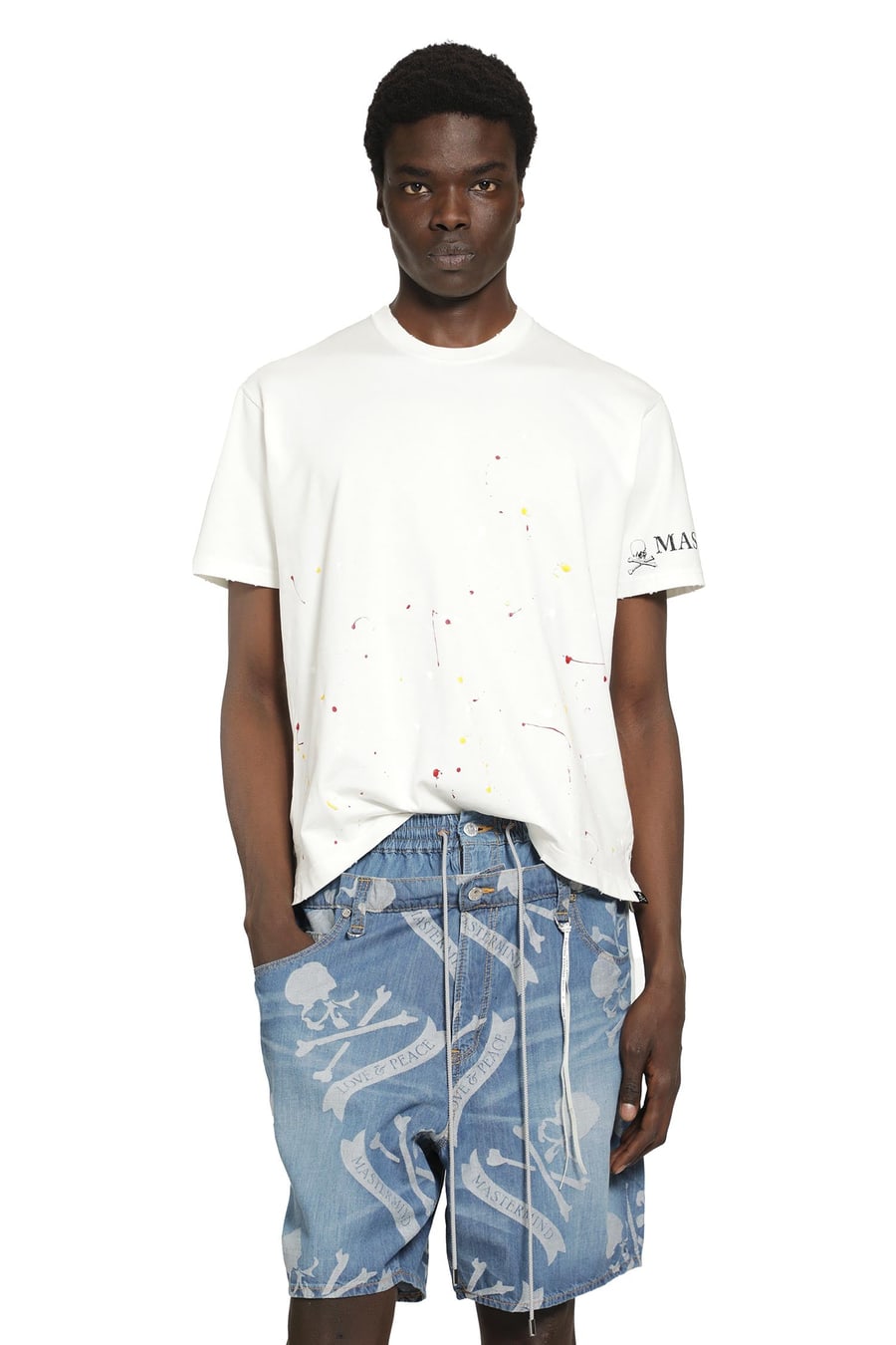 MASTERMIND WORLD Distressed SS Tee