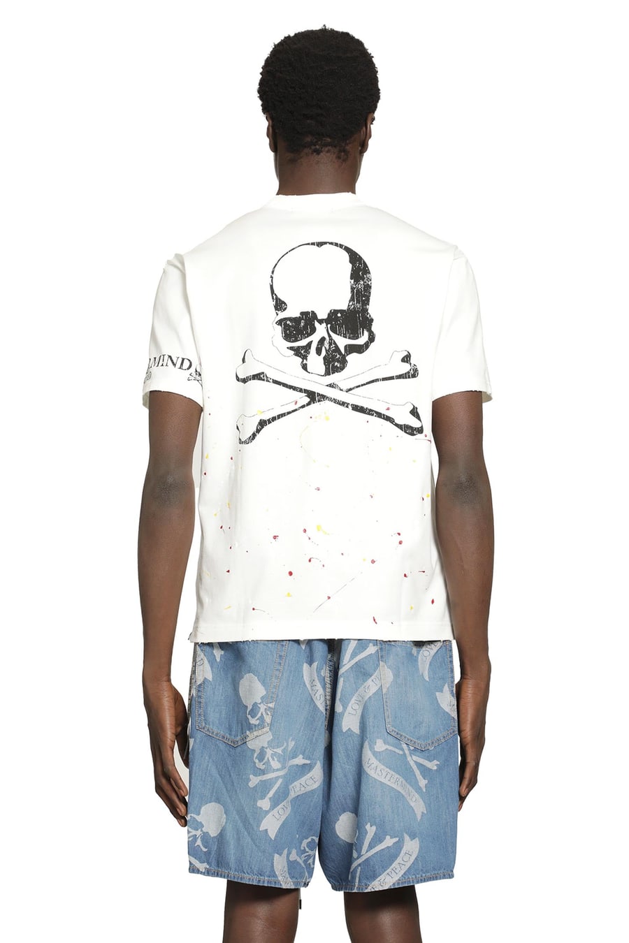 MASTERMIND WORLD Distressed SS Tee, view 4