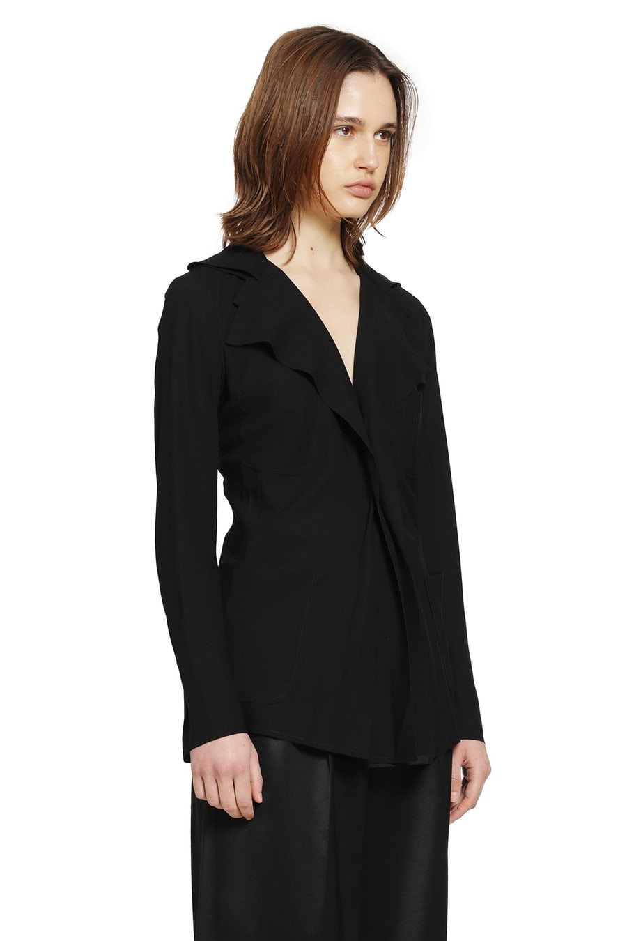 JUNYA WATANABE Pleated Blazer in Poly Twill
