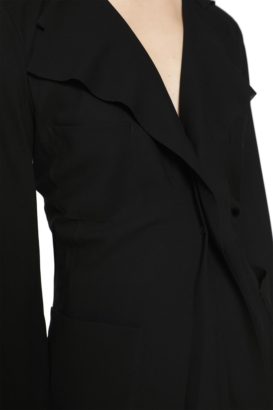 JUNYA WATANABE Pleated Blazer in Poly Twill, view 4